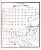 Plate 004 - Diagrams of 1818 Original Surveys 3, Wayne County 1883 with Detroit